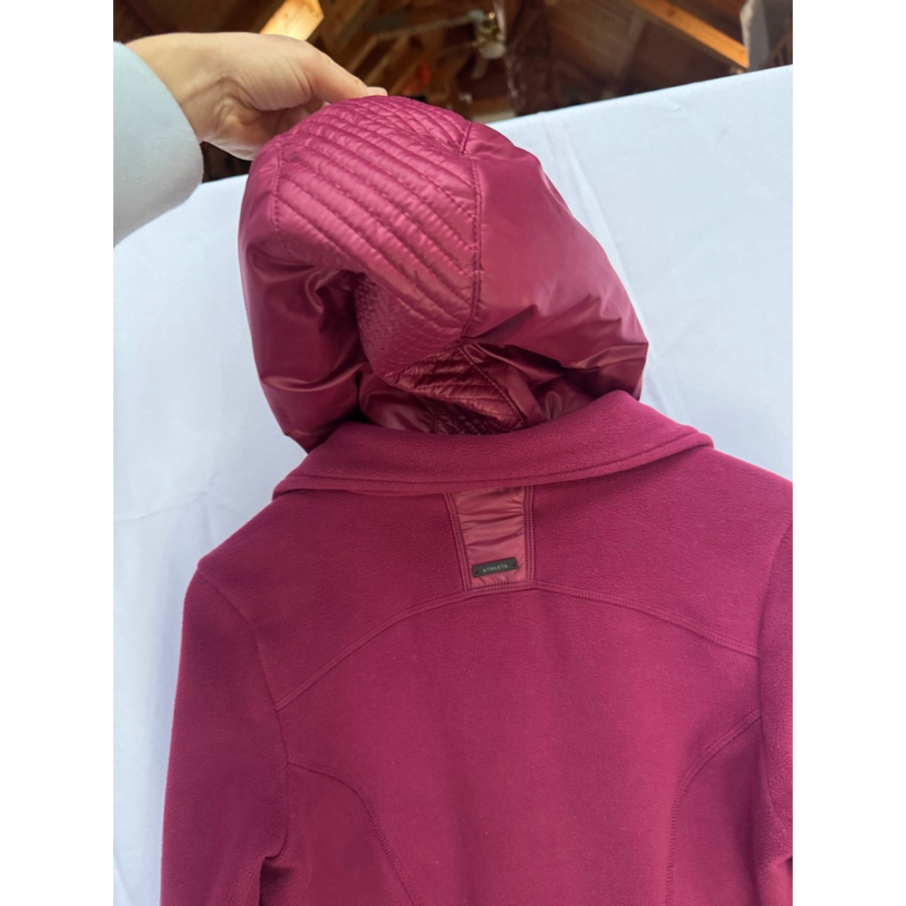 Athleta Unstoppable Fleece Lined Full Zip Jacket Chilled Sangria Small - Picture 4 of 11